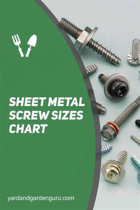 metric sheet metal screw dimensions|sheet metal screws sizes chart.